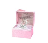 OnlineStreet Treasure Chests Enclosing Crystal Figurines, Engraved with a Personalised Poem | Memorial Congratulations Gift for Special Occasions Including Birthday, Christmas, etc (Granddaughter)