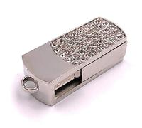 Onlineworld2013 Metal box with stones Silver Funny USB Stick 8 GB USB 2.0