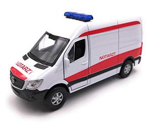 Onlineworld2013 Model Car Sprinter Emergency Doctor White Car Scale 1: 34-39 licensed
