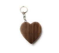 Onlineworld2013 Wooden Heart Dark Love Funny USB Stick 16 GB USB 3.0