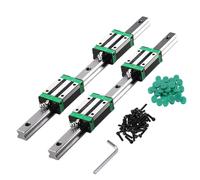 ONLISUM 2PCS HGR20-600mm Linear Rail with 4PCS HGH20CA Square Type Slider Block,Linear guide Rail Set for Ender 3 3D Printer and CNC Machine