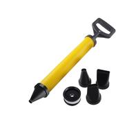 ONLISUM Grout Gun for Mortar with 4 Nozzles, 1 Replacement Rubber Piston, Mortar Press Mortar Sprayer, Hand Mortar Pump Concrete Syringe with Accessories, DIY Mortar Syringe for Mortar / Cement