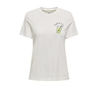 Onlkita Life Reg S/S Lemon Top Box JRS, Cloud Dancer, L