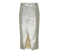 Onllola Elyna HW Metal Long Skirt PNT, Silver, XS