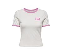 Onlnina Life S/S Contrast Top Box JRS, Cloud Dancer, S