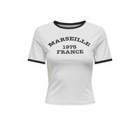 Onlnina Life S/S Contrast Top Box JRS, Cloud Dancer, XL