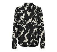 ONLY Women's Onlnova Life Elite L/S Lynne Shirt Blouse, Black/AOP: 587 Yoko, XS