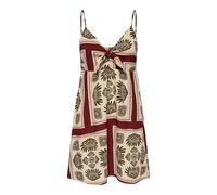 Onlnova Life Vis Jules Dress AOP, Equestrian Red, M