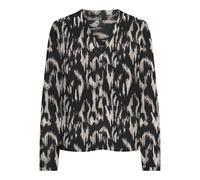 ONLY Women's Onlnova Life Vis L/S Malou Top Blouse, Black/AOP:590 Rough Animal, S