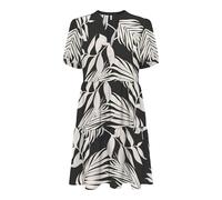 Onlnova Life Vis S/S Thea Dress AOP, Black, M
