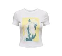 Onlpenny S/S Animal Top Box JRS, Bright White, XL