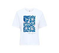 Onlrita S/S Flower Top Box JRS, Bright White, XL