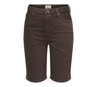ONLY Women's Onlsonny Hw Wide DNM Shorts Noos Long, Dark Brown Denim, M