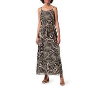 ONLY Women's Onlstar Life Lova Strap Ankel Dress Ptm Summer, Black/AOP: Mexicana Palm, M