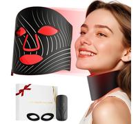 ONLUKY Red Light Therapy Face Mask - LED Light Therapy with Neck Device, 103 3 - in - 1 Beads, Rechargeable & Remote - controlled, Timing Function, Ideal for Home, Work, Travel, Yoga & Sleep