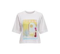 Onlvega Life S/S Vibe Top Box JRS, Bright White, XL
