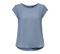 ONLY Women's Onlvic S/S Solid Top Noos Ptm, Soft Chambray, 8