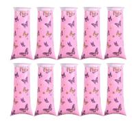 Onlvmyur Pack of 10 Poop Bags with Ring with Ring Cartoon Burp Bags for Children and Adults in the Car and On the Go 1500 ml Disposable Bags