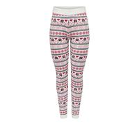 Onlxmas Present Pant KNT, Cloud Dancer/Detail: Night Sky/high Risk red/Sweet, M
