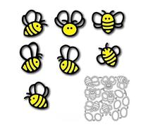 Only 1 Set Swarm of Bees Metal Cutting Dies, DIY Scrapbooking Artist Cutting Dies Stencils Cuts Template Embossing for Greeting Card Making Album Paper