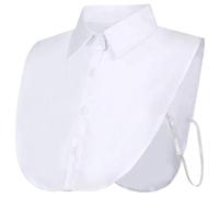 (Only 1 White) 2 Pieces Fake Collar Detachable Blouse Dickey Collar Half Shirts False Collar For Women Favors