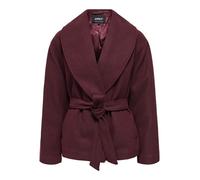 Only 15314352 Port Royale MELANGE Short Coat wine red L