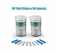(Only 50X test paper+50X needles) Blood Glucose Monitor Kit + Test Strips + Lancets