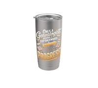 Only A Genealogist Regards A Step Backwards As Progress Stainless Steel Insulated Tumbler