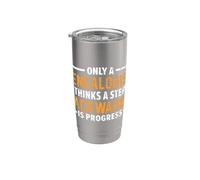 Only A Genealogist Thinks A Step Backwards is Progress Stainless Steel Insulated Tumbler