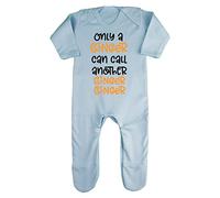 Only A Ginger Can Call Another Statement Baby Romper Jumpsuit with feet, 0-3 Months, Pastel Blue