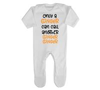Only A Ginger Can Call Another Statement Baby Romper Jumpsuit with feet, 0-3 Months, White