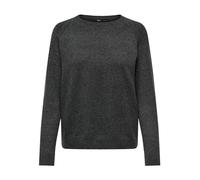 ONLY A/S Women's Onllesly Kings L/S KNT Noos Jumper Pullover Sweater, Dark Grey Melange, S