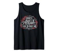 Only Allah Can Judge Me Floral Islamic Prayer Tank Top