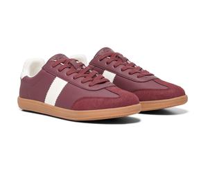 Only Amber Polyester Women's Burgundy/Cream Trainers UK 3