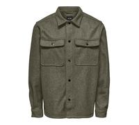 ONLY and SONS ONSASH OVR WOOLEN LOOK PKT LS SHIRT NOOS Long-sleeved Shirt olive L