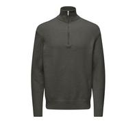 ONLY and SONS ONSJAMES RLX 1/2 ZIP KNIT NOOS Knitted Jumper green M