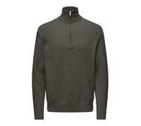 ONLY and SONS ONSJAMES RLX 1/2 ZIP KNIT NOOS Knitted Jumper green XXL