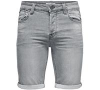 ONLY and SONS ONSPly Life Reg D Blue Slim Fit Shorts grey S