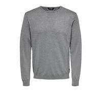 ONLY and SONS ONSWYLER LIFE REG 14 LS CREW KNIT NOOS Knit jumper mottled grey S