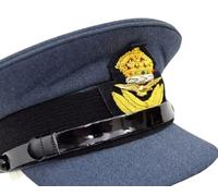 Only Army LTD British Royal Air Force RAF Officer Peak Cap with Embroidered Badge (62cm) | Military Dress Uniform Hat | RAF Officer Service Cap for Parade, Ceremonial Wear, Reenactment & Collectors