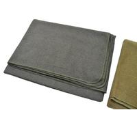 Only Army Wool Blanket, 75% Wool, 200 x 155 cm, Green/Khaki Olive - Heavy-Duty Blanket for Camping, Survival, or Emergency Use - Warm Throw Blanket, Sofa Bed Accessory (Olive(Nato Green))