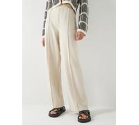 Only Atlas Wide Leg Trousers, Pumice Stone, Size S, Women Pumice Stone