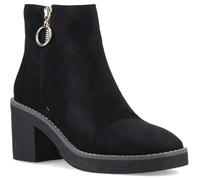 ONLY BABETTE Polyurethane Women's Black/Gold Heeled Ankle Boots - UK 3