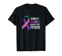 Only Badasses Have No Thyroid Cancer Fighter Warrior Grunge T-Shirt