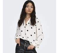 Only Belem Bow Sleeve Blouse BLACK WHITE DOT EXTRA SMALL