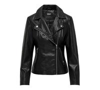ONLY Women's Onlnewmelisa Faux Leather Biker CC OTW Jacket, Schwarz, S