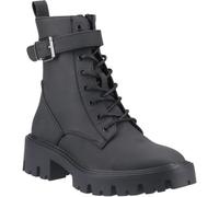 ONLY Betty 8 Boot Black Rear pull tab, Round toe