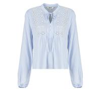 Only Blouse ONLLENNYO LS EMBROID V-NECK in Blue EU XS