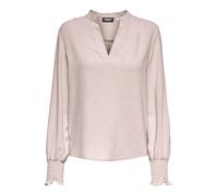ONLY Women's Onlmette V-Neck Ls Smock Top Noos WVN Blouse, Gray Morn, S
