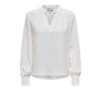 ONLY Womens Onlmette V-Neck Smock Top WVN Blouse, Cloud Dancer, XL UK